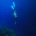 Plongeuse en apnée, Corse